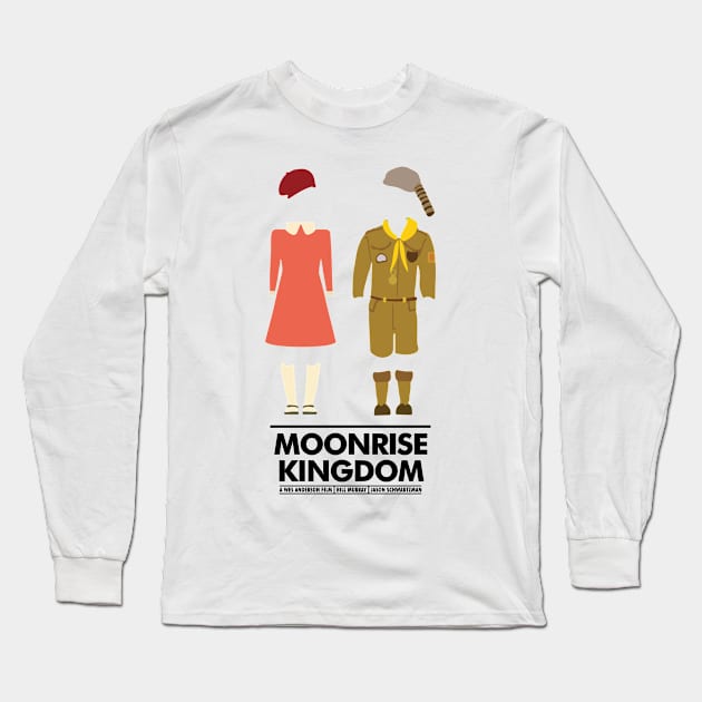 Moonrise Kingdom Outfit Movie Silhouette Long Sleeve T-Shirt by Rebus28